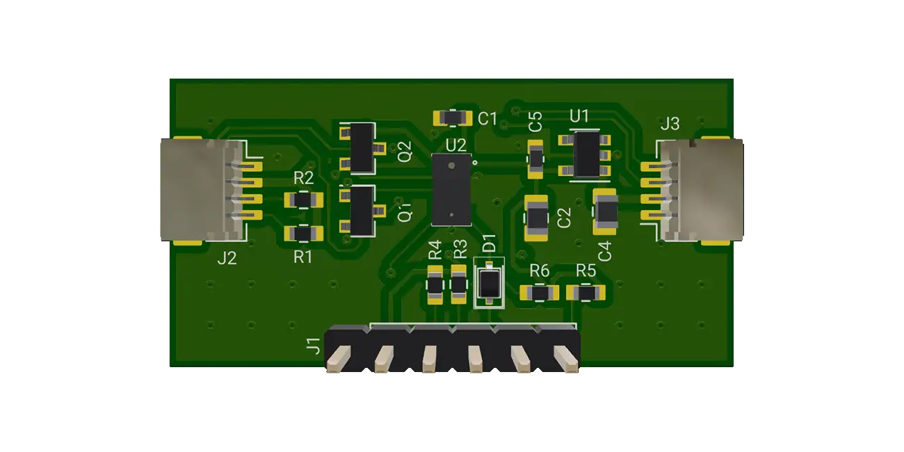 This project is a reference design for a VL53L0CXV0DH-based sensor circuit. It incorporates the use of a Texas Instruments LP5907MFX-2.8/NOPB to regulate the supply voltage.