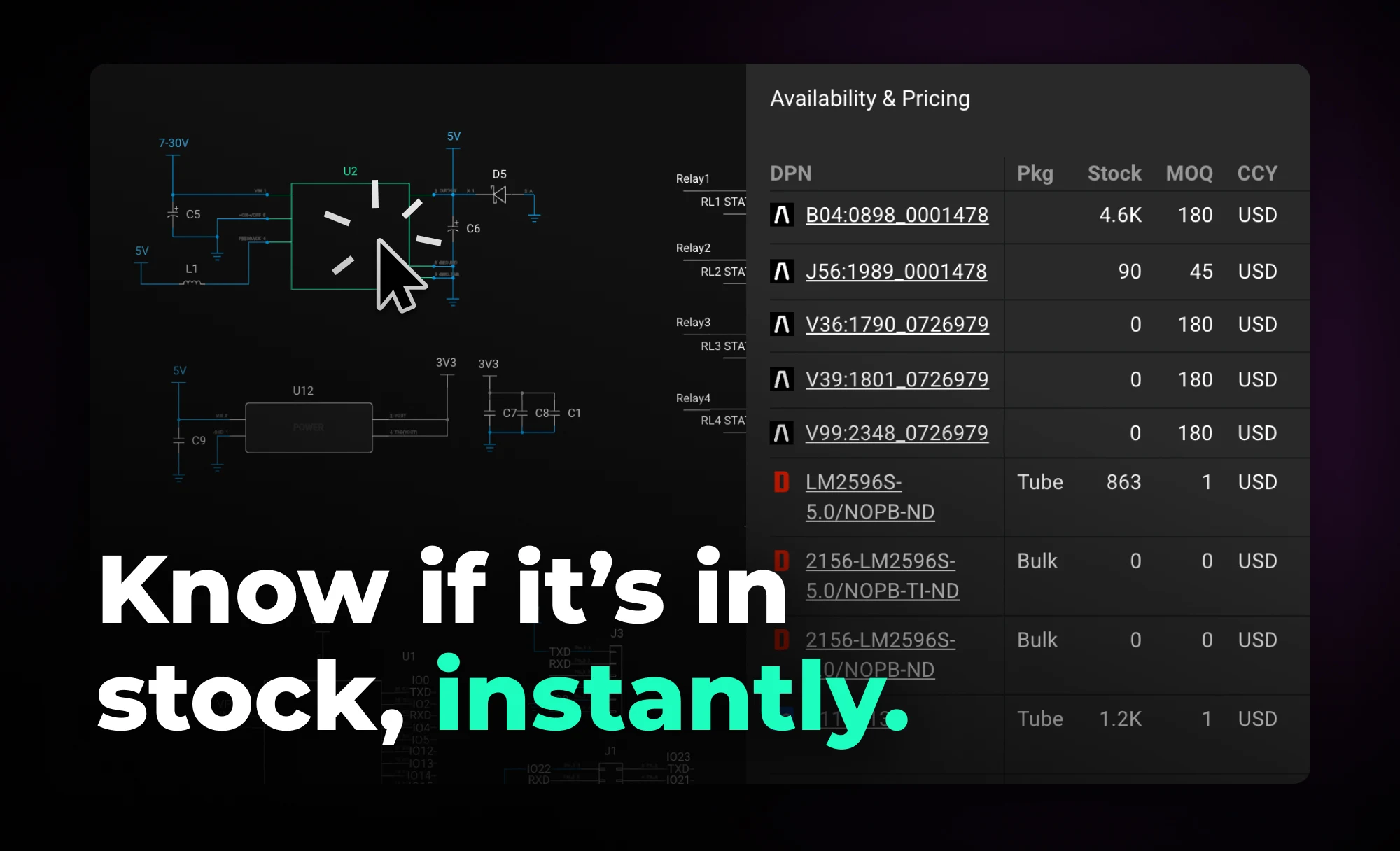 Design with Real-Time Supply Chain Visibility