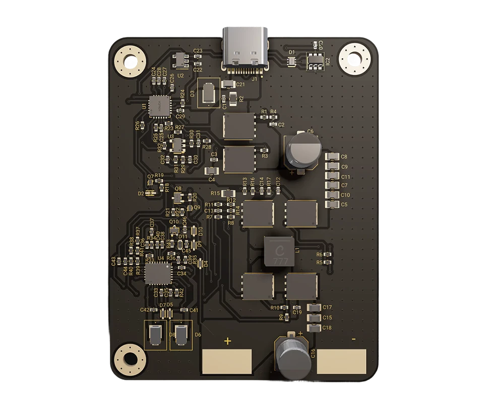 3D PCB view of USB type-C PD DFP