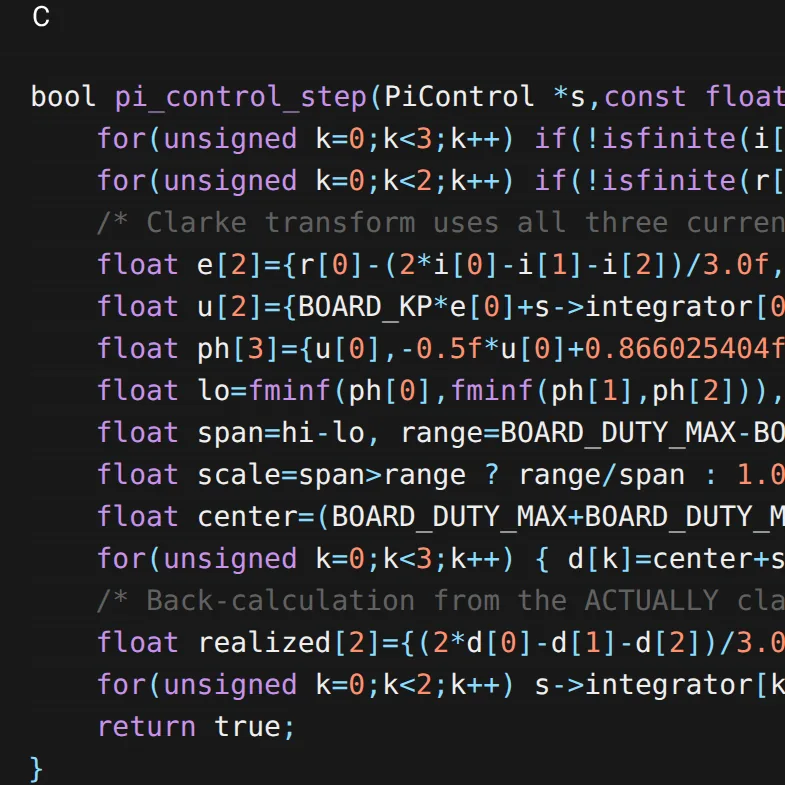 STM32 current-loop firmware written and compiled in Flux