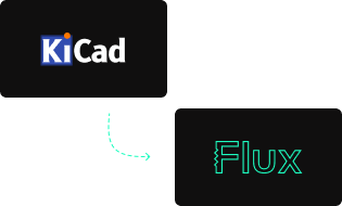 Use both KiCad and Flux